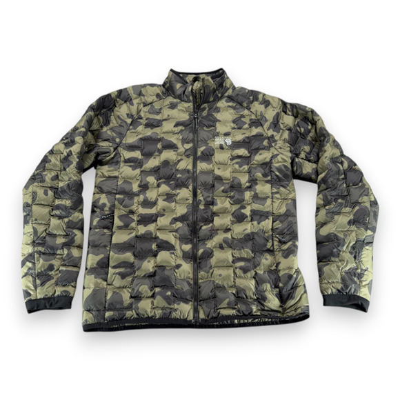 Mountain Hardwear Other - Mountain Hardwear Jacket Adult MEDIUM Green Black Camouflage Down Puffer Summit